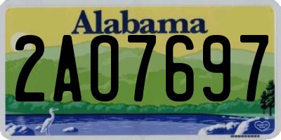 AL license plate 2AO7697
