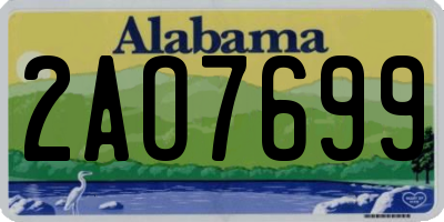 AL license plate 2AO7699