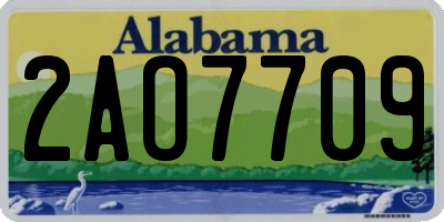 AL license plate 2AO7709