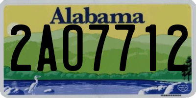 AL license plate 2AO7712