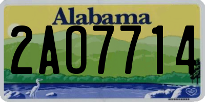 AL license plate 2AO7714