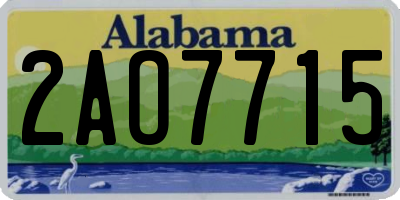 AL license plate 2AO7715