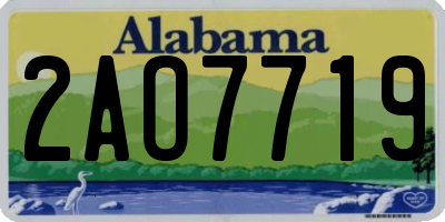 AL license plate 2AO7719