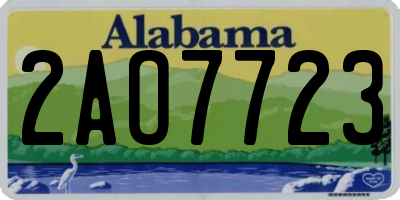 AL license plate 2AO7723