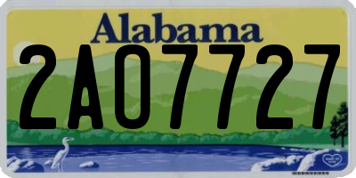 AL license plate 2AO7727