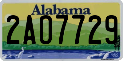AL license plate 2AO7729