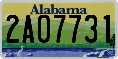 AL license plate 2AO7731