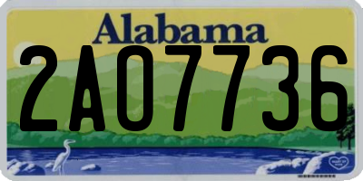 AL license plate 2AO7736