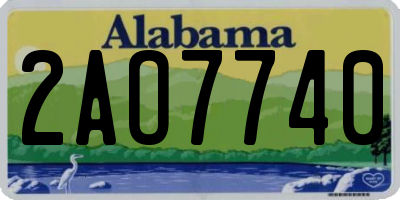 AL license plate 2AO7740