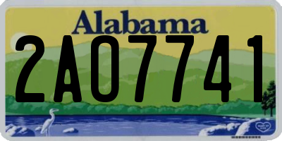 AL license plate 2AO7741