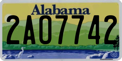 AL license plate 2AO7742