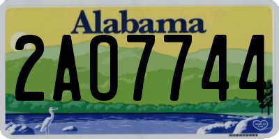 AL license plate 2AO7744