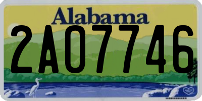 AL license plate 2AO7746