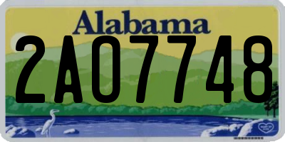 AL license plate 2AO7748