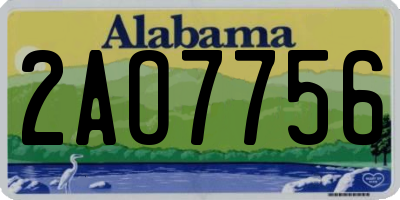 AL license plate 2AO7756