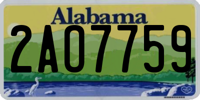 AL license plate 2AO7759