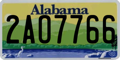 AL license plate 2AO7766