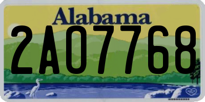 AL license plate 2AO7768
