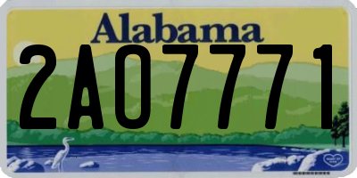 AL license plate 2AO7771