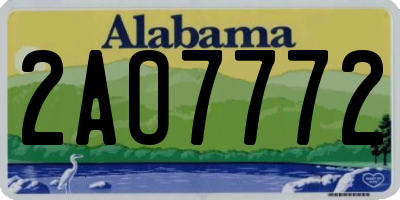 AL license plate 2AO7772