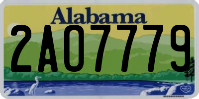 AL license plate 2AO7779