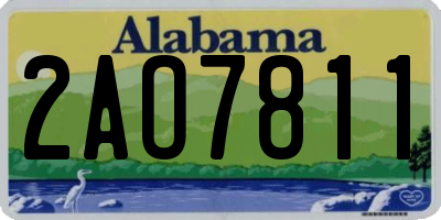 AL license plate 2AO7811