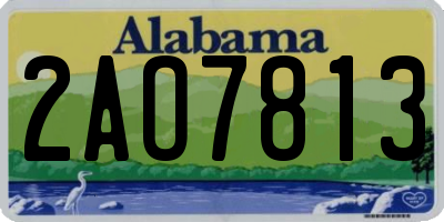 AL license plate 2AO7813