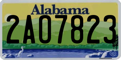 AL license plate 2AO7823