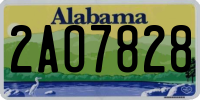 AL license plate 2AO7828
