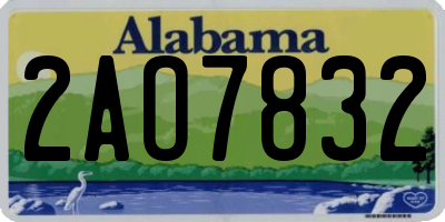 AL license plate 2AO7832