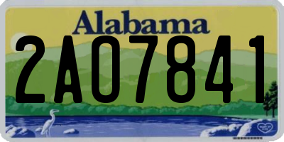 AL license plate 2AO7841