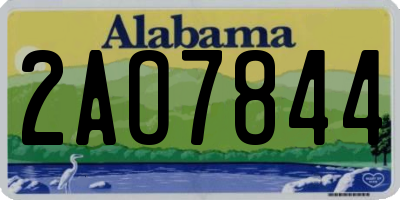 AL license plate 2AO7844