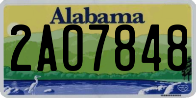 AL license plate 2AO7848