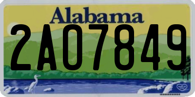 AL license plate 2AO7849