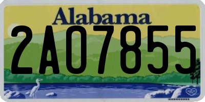 AL license plate 2AO7855
