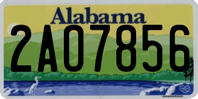 AL license plate 2AO7856