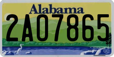 AL license plate 2AO7865