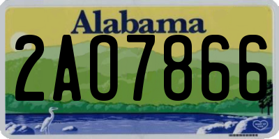 AL license plate 2AO7866