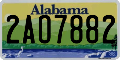 AL license plate 2AO7882