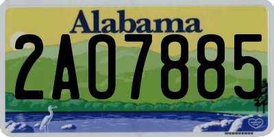 AL license plate 2AO7885
