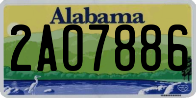 AL license plate 2AO7886