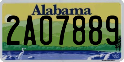 AL license plate 2AO7889