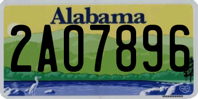 AL license plate 2AO7896