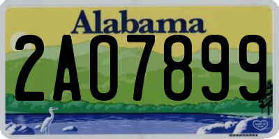 AL license plate 2AO7899