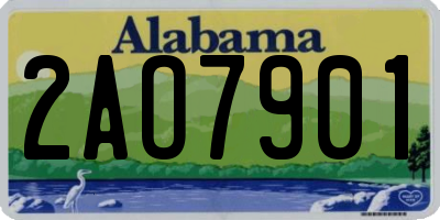 AL license plate 2AO7901