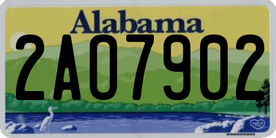 AL license plate 2AO7902