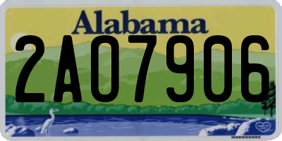 AL license plate 2AO7906