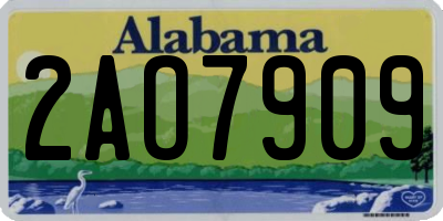 AL license plate 2AO7909