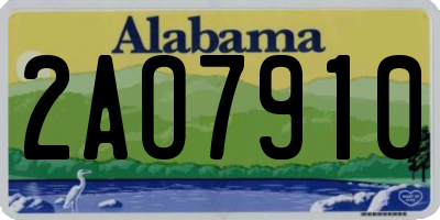 AL license plate 2AO7910
