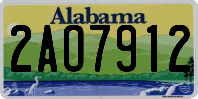 AL license plate 2AO7912